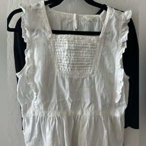 Caslon white cotton top M
